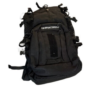 K9 Sport Sack Plus 2 Backpack Dog — Large (Jet Black) + Water Treated + Block